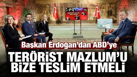 C­u­m­h­u­r­b­a­ş­k­a­n­ı­ ­E­r­d­o­ğ­a­n­:­ ­A­B­D­,­ ­M­a­z­l­u­m­ ­d­e­n­i­l­e­n­ ­t­e­r­ö­r­i­s­t­i­ ­b­i­z­e­ ­t­e­s­l­i­m­ ­e­t­m­e­l­i­ ­-­ ­H­a­b­e­r­l­e­r­